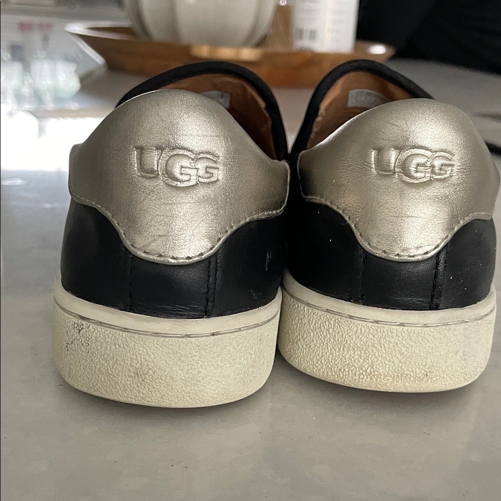 UGG Black and Silver Casual Slip-Ons - Picture 2 of 3